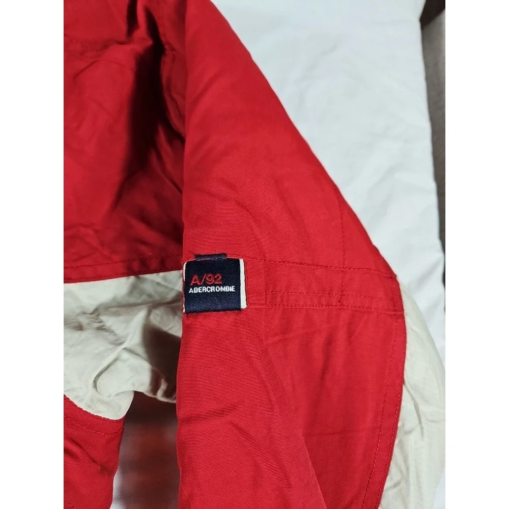 Vintage Abercrombie & Fitch A92 Reversible Ski Jacket Mens Large Fleece Lined‎